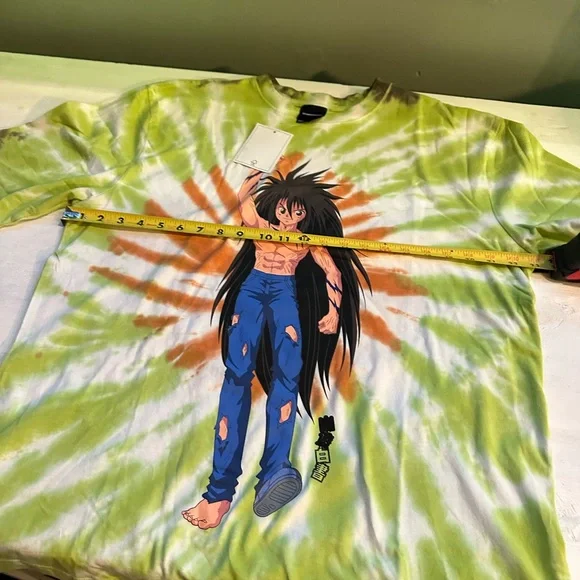 Tie-Dye Graphic Tee - Green and Orange - Picture 5 of 12